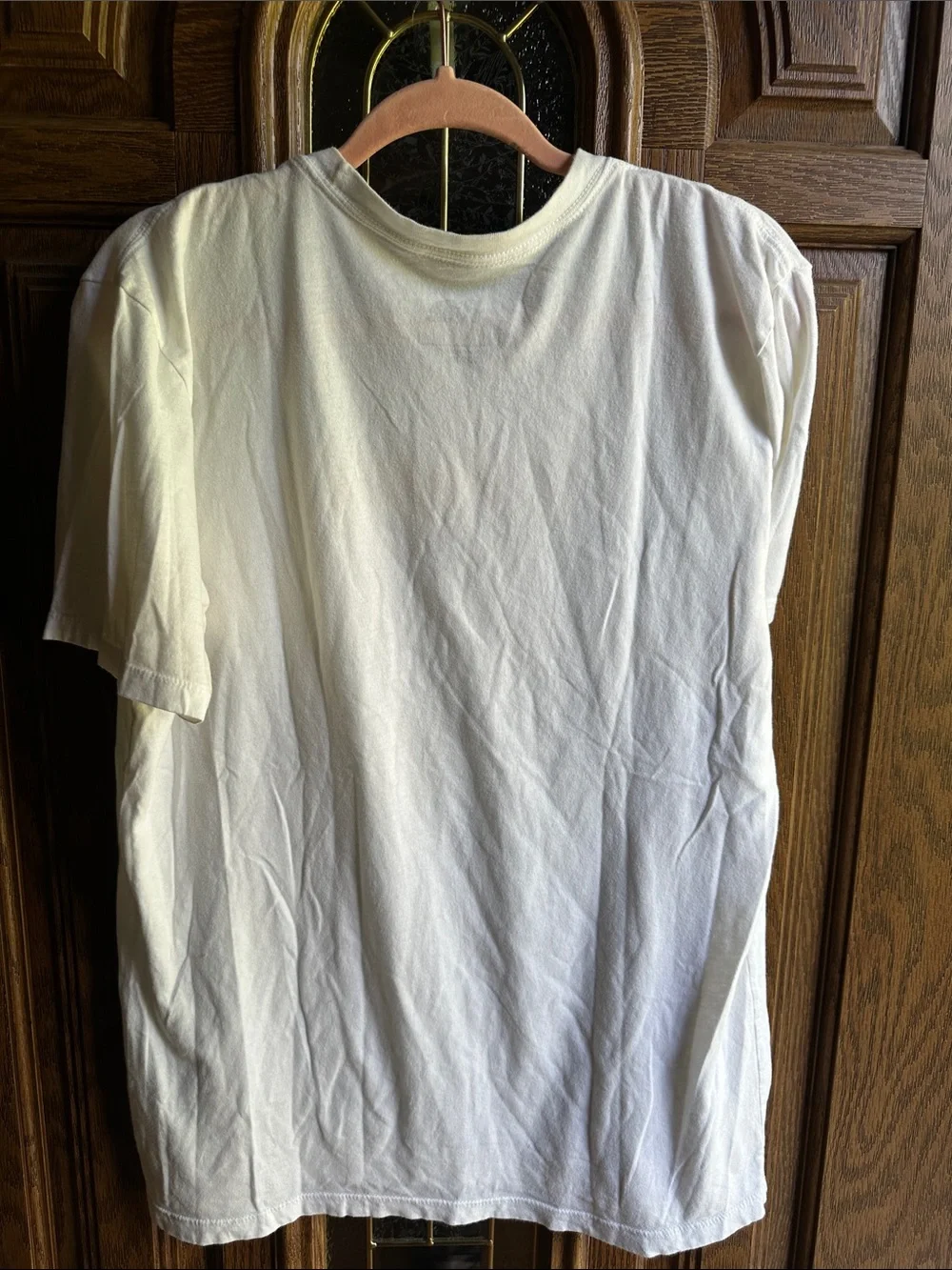 The North Face White Short-Sleeve Boston Tee with Yellow Graphic Size L